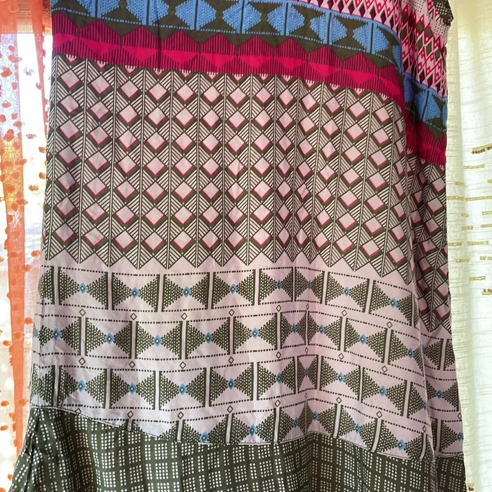 PRANA Nari Chevron Keyhole Dress Wild Orchid Geo